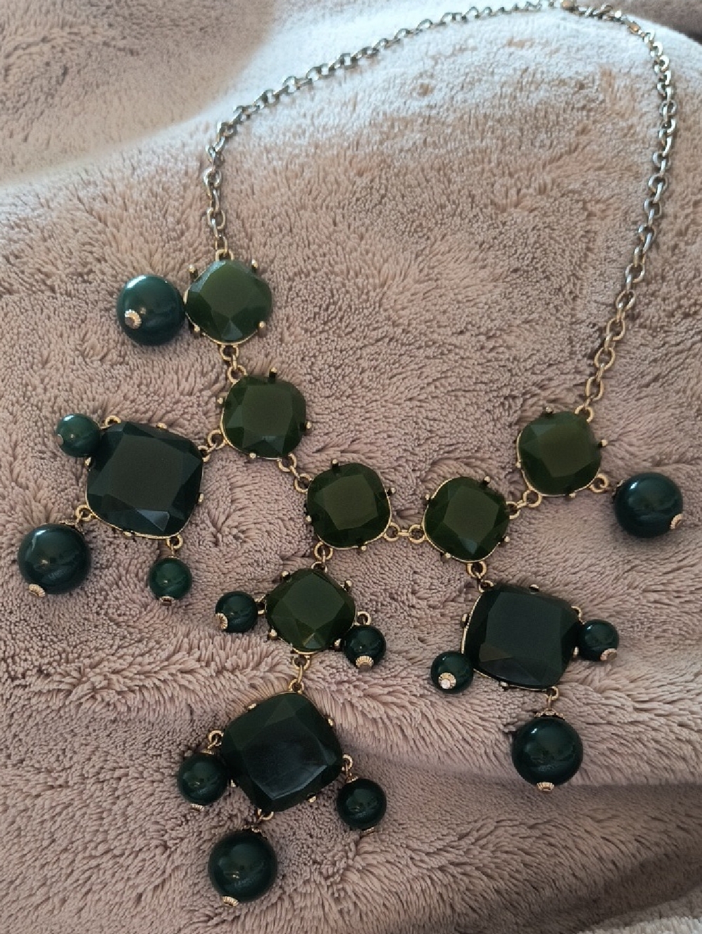 Green Statement Necklace